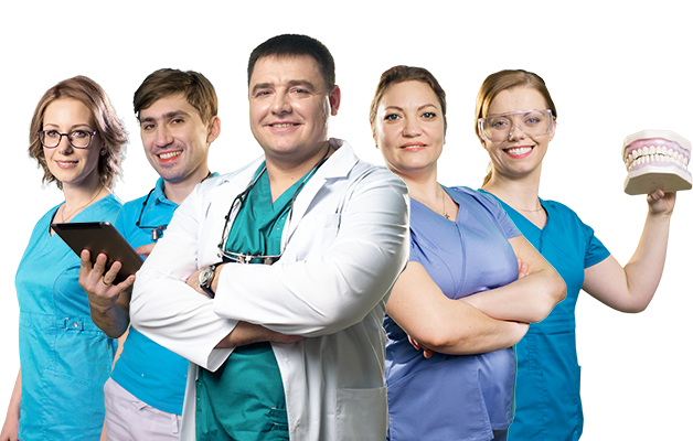 Основной состав врачей Доминанты во главе с Борисом Кузнецовым на момент начала работы. Сейчас их гораздо больше Портфолио Доминанта