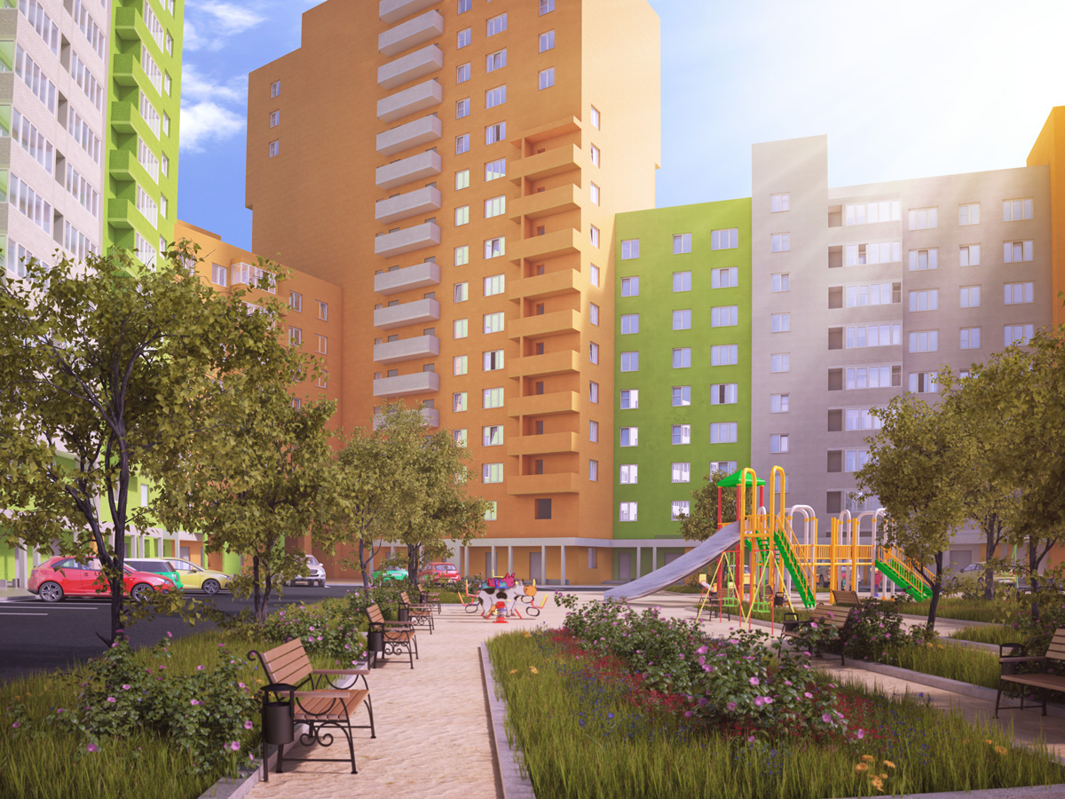 Вот такой уютный комплекс — закрытый и безопасный Портфолио Ленинские высотки